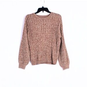 NWT BLANK NYC Heather Ribbed Crewneck Sweater  Size S